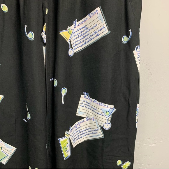 Vintage Weekend Clothes Line “Cocktail” 2 Piece Shirt and Pants Set - Picture 6 of 9